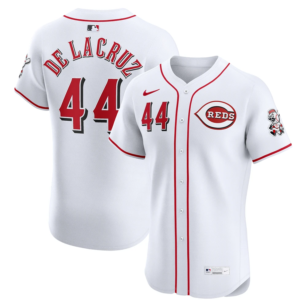 Men's Nike Elly De La Cruz White Cincinnati Reds Home Elite Jersey