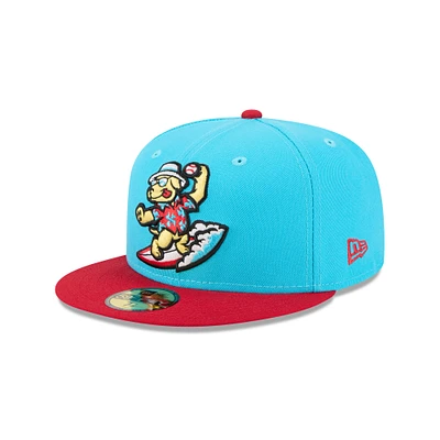 Men's New Era Blue Clearwater Threshers Theme Nights 59FIFTY Fitted Hat