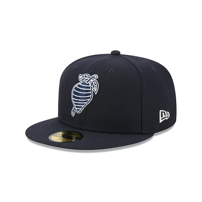 Men's New Era Navy Charlotte Knights Theme Nights 59FIFTY Fitted Hat