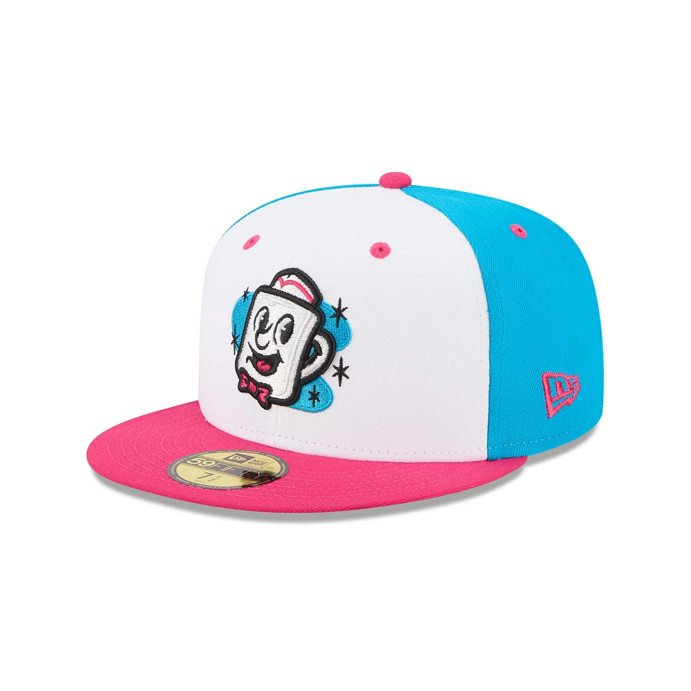 Men's New Era White Somerset Patriots Theme Nights 59FIFTY Fitted Hat