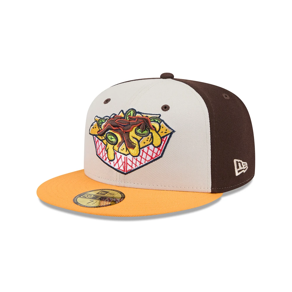 Men's New Era Brown Memphis Redbirds Theme Nights 59FIFTY Fitted Hat