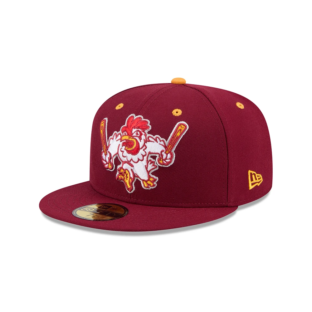 Men's New Era Burgundy Northwest Arkansas Naturals Theme Nights 59FIFTY Fitted Hat