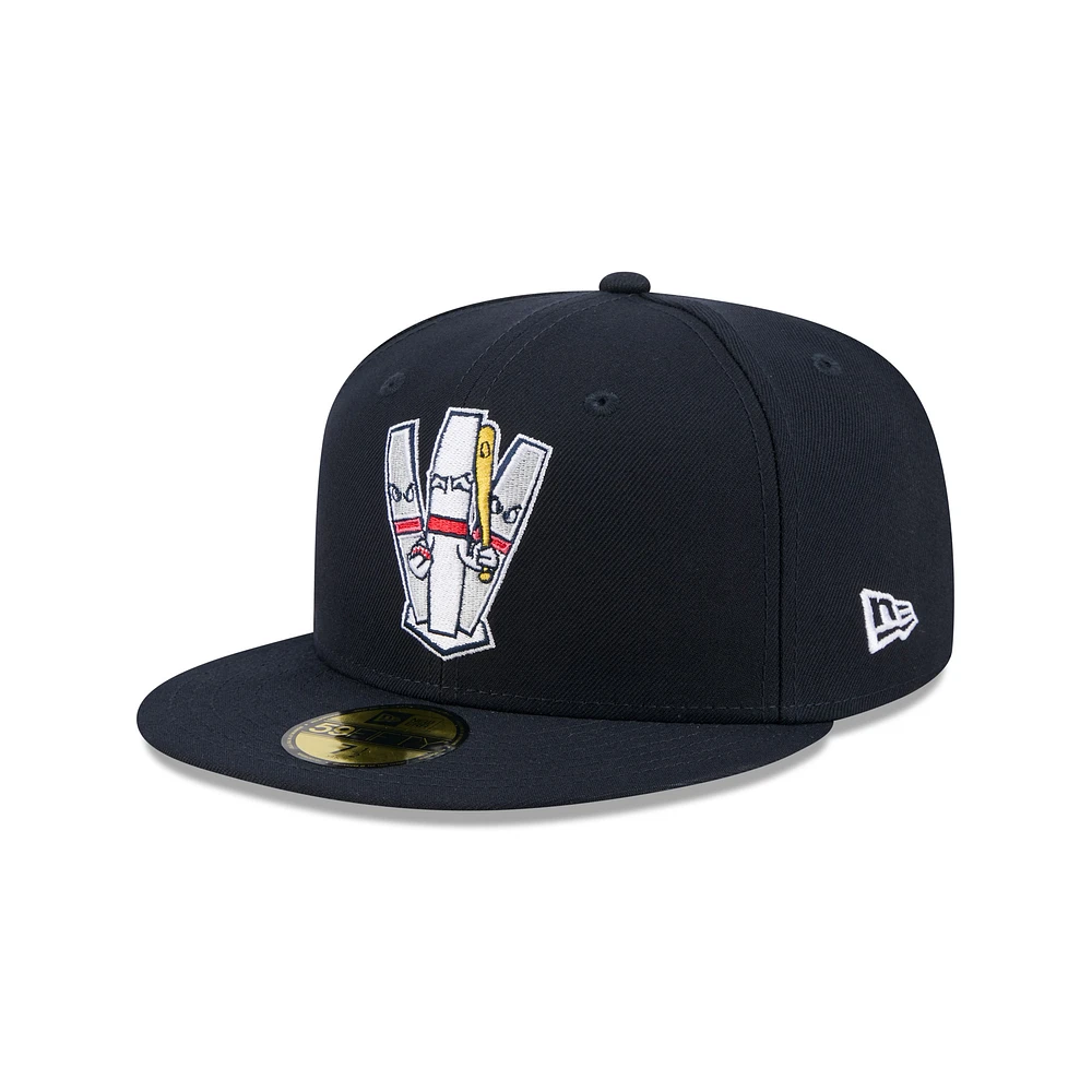 Men's New Era Navy Portland Sea Dogs Theme Nights 59FIFTY Fitted Hat