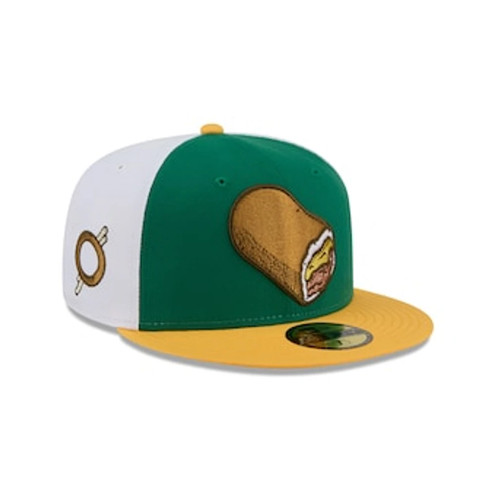 Men's New Era Green Omaha Storm Chasers Theme Nights 59FIFTY Fitted Hat