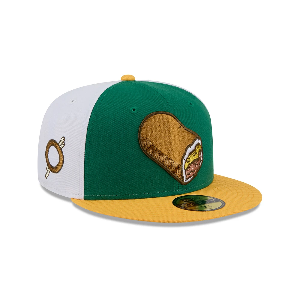 Men's New Era Green Omaha Storm Chasers Theme Nights 59FIFTY Fitted Hat