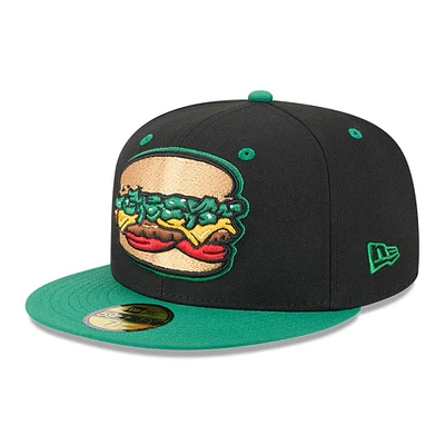 Men's New Era Black Albuquerque Isotopes Theme Nights 59FIFTY Fitted Hat