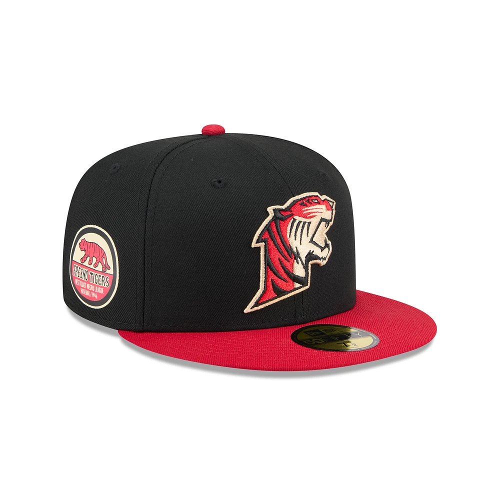 Men's New Era Black Fresno Grizzlies Theme Nights 59FIFTY Fitted Hat