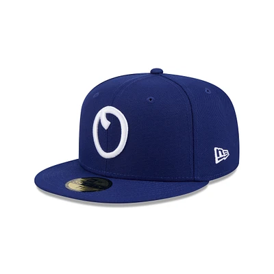 Men's New Era Dark Blue Omaha Storm Chasers Theme Nights 59FIFTY Fitted Hat