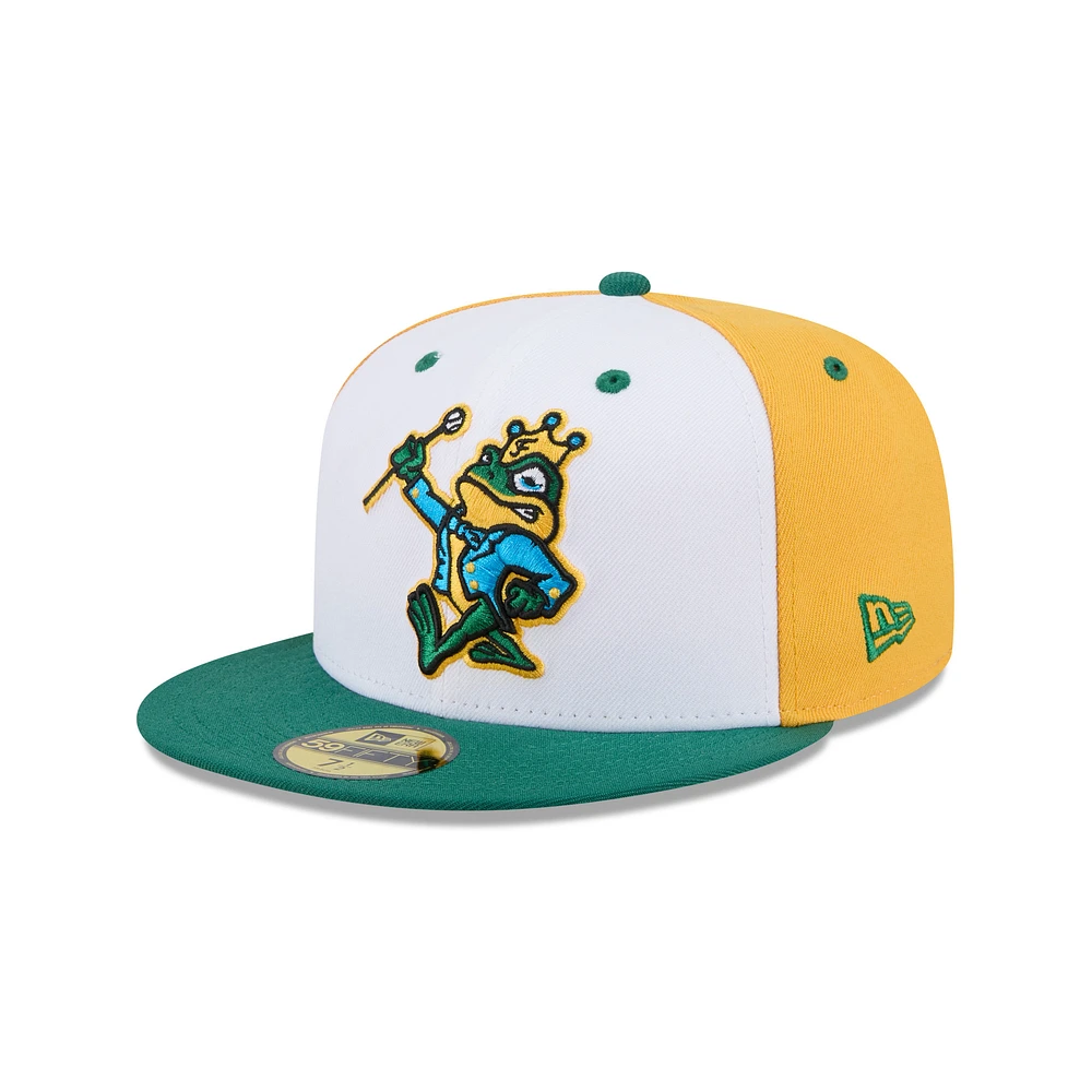 Men's New Era Gold Fredericksburg Nationals Theme Nights 59FIFTY Fitted Hat
