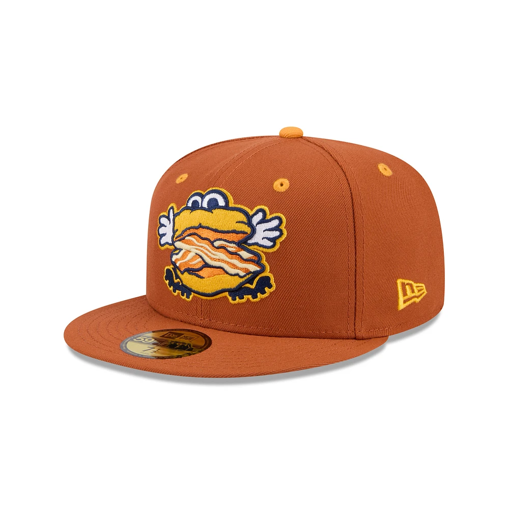 Men's New Era Brown Montgomery Biscuits Theme Nights 59FIFTY Fitted Hat