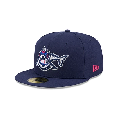 Men's New Era Navy Pensacola Blue Wahoos Theme Nights 59FIFTY Fitted Hat