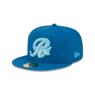 Men's New Era Blue Inland Empire 66ers Theme Nights 59FIFTY Fitted Hat
