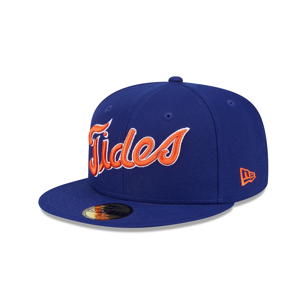 Men's New Era Royal Norfolk Tides Theme Nights 59FIFTY Fitted Hat