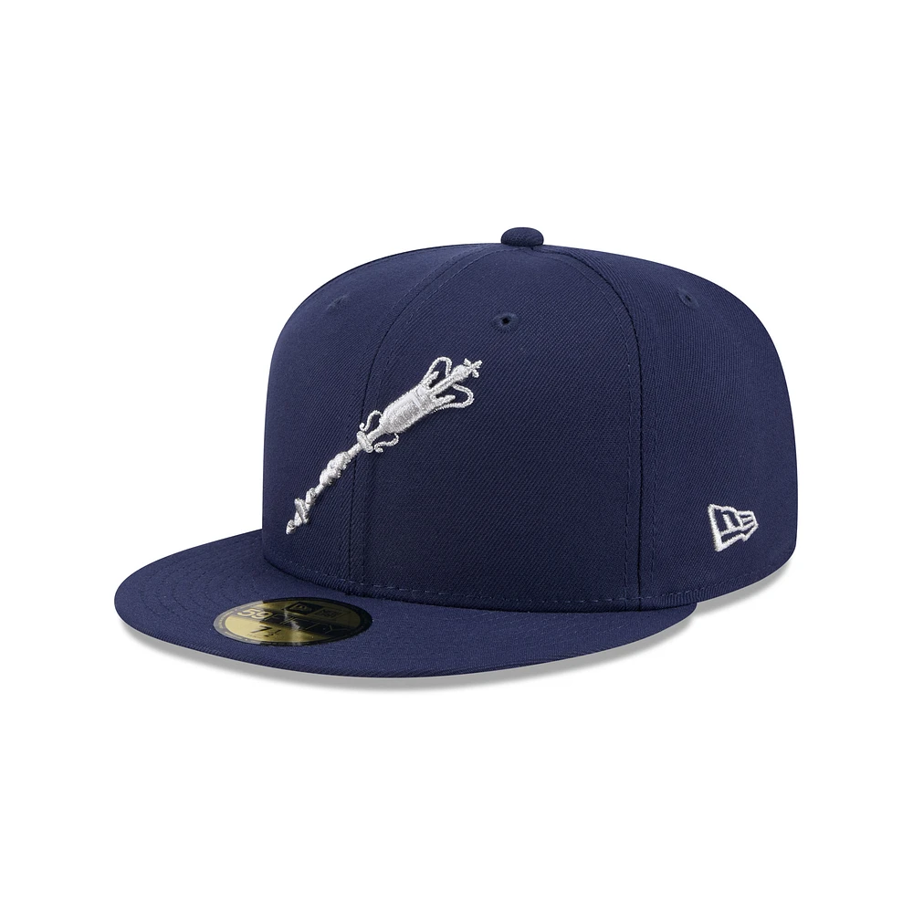 Men's New Era Navy Norfolk Tides Theme Nights 59FIFTY Fitted Hat