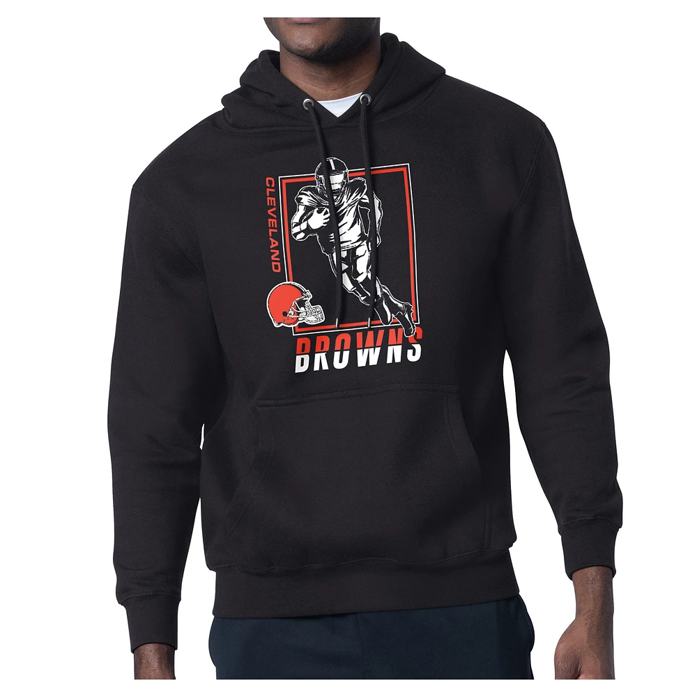 Men's Starter Cleveland Browns Tri-Blend Pullover Hoodie