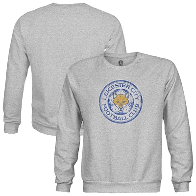 Youth 1863FC Heather Gray Leicester City Color Badge Pullover Sweatshirt