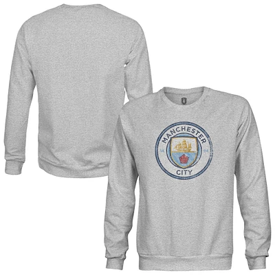 Men's 1863FC  Heather Gray Manchester City Pullover Crewneck Sweatshirt
