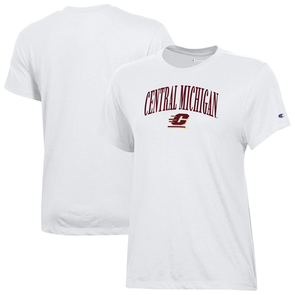 Women's Champion White Central Michigan Chippewas Core T-Shirt