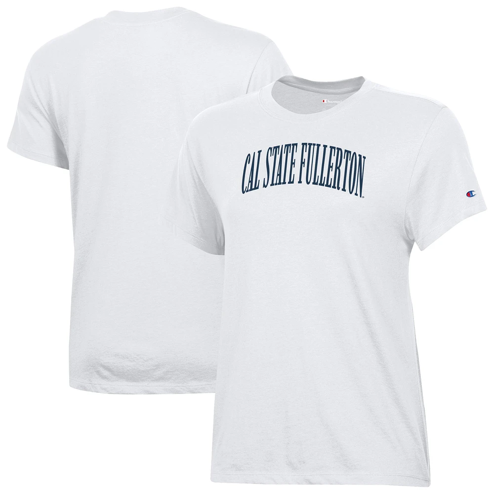 Women's Champion White Cal State Fullerton Titans Core T-Shirt