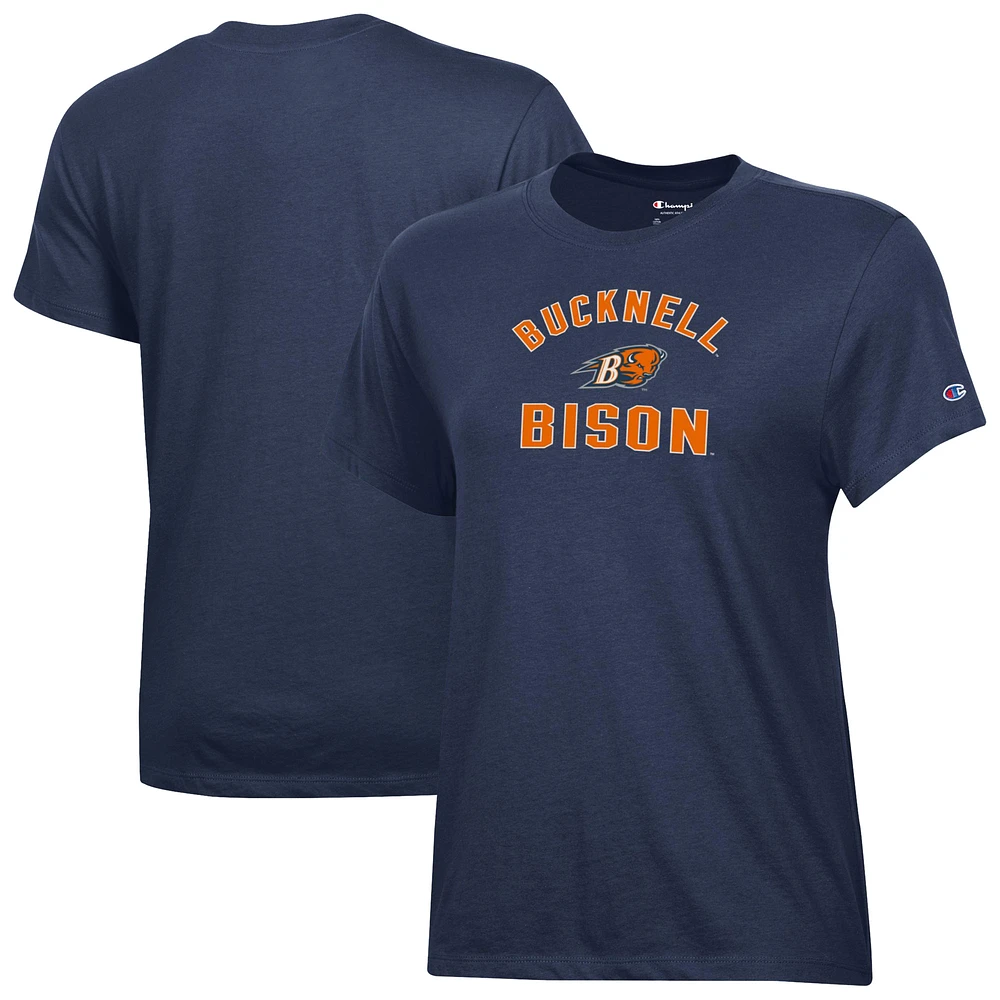 Women's Champion Navy Bucknell Bison Core T-Shirt
