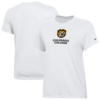 Women's Champion White Colorado College Tigers Core T-Shirt