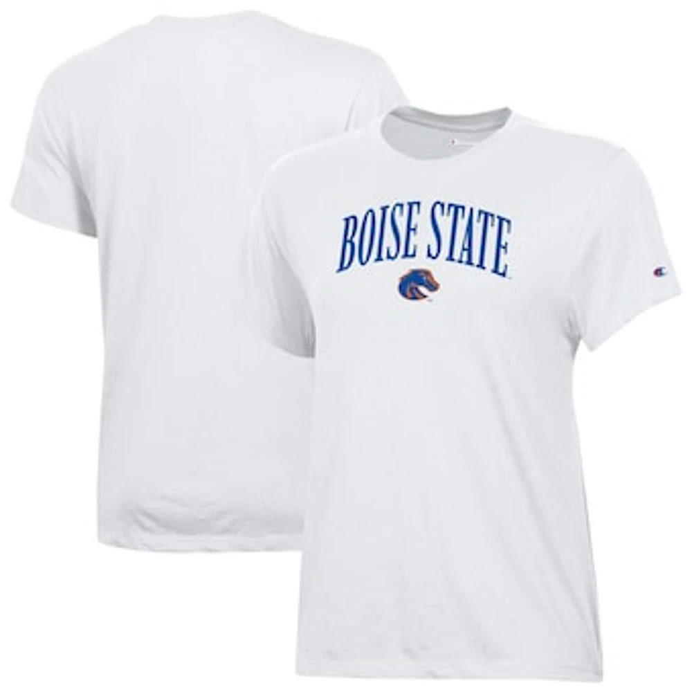 Women's Champion White Boise State Broncos Core T-Shirt