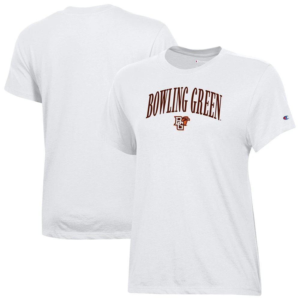 Women's Champion White Bowling Green St. Falcons Core T-Shirt