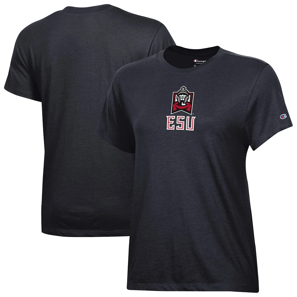 Women's Champion Black East Stroudsburg Warriors Core T-Shirt
