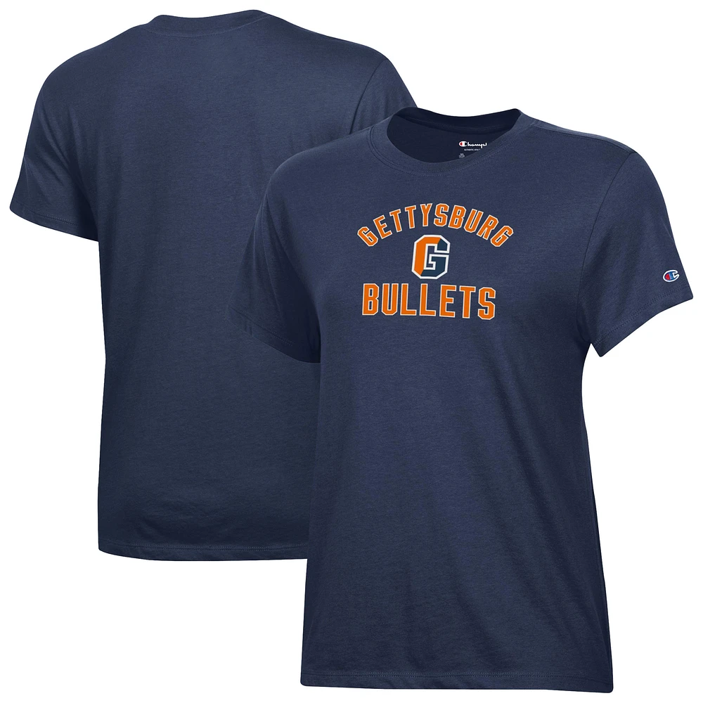 Women's Champion Navy Gettysburg Bullets Core T-Shirt