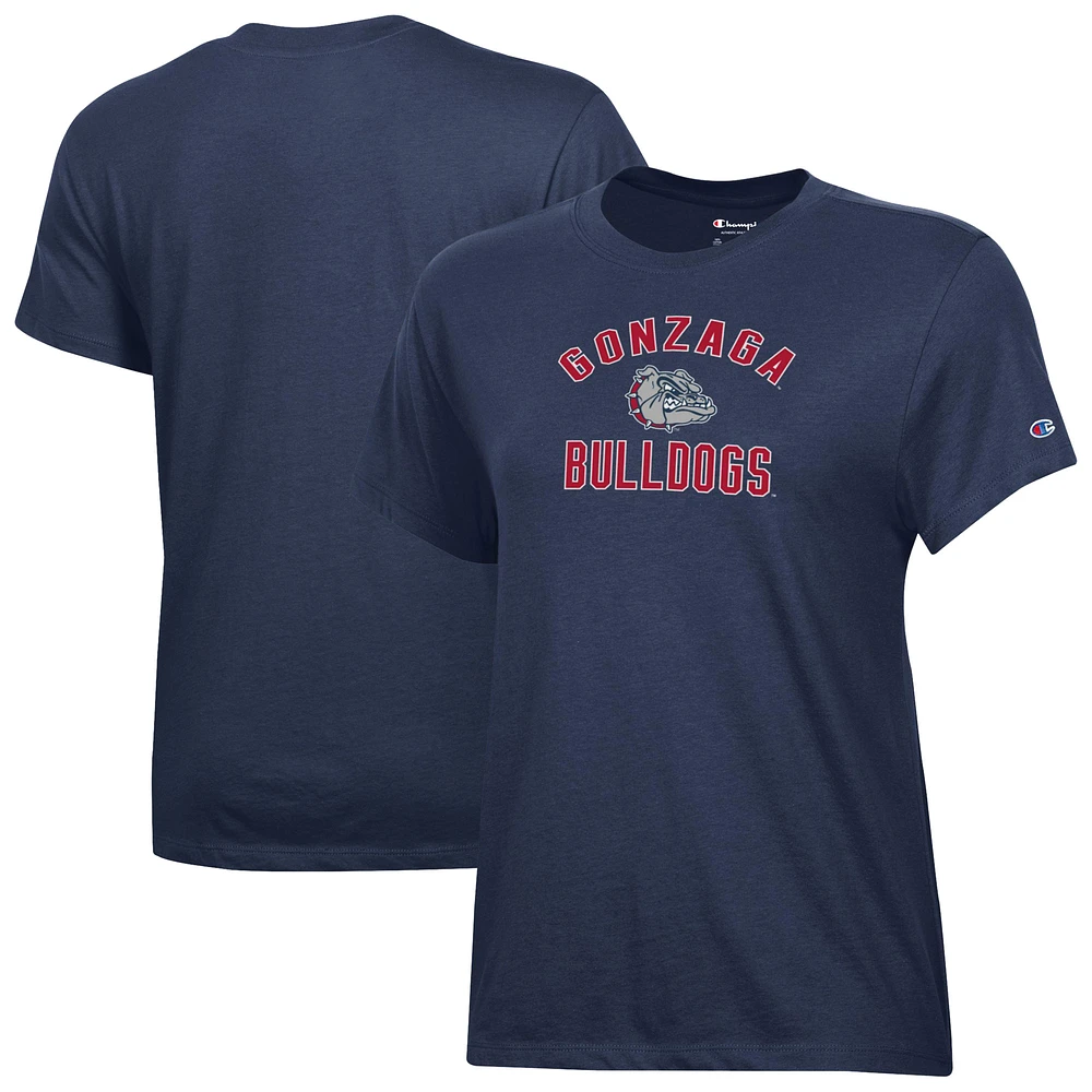 Women's Champion Navy Gonzaga Bulldogs Core T-Shirt