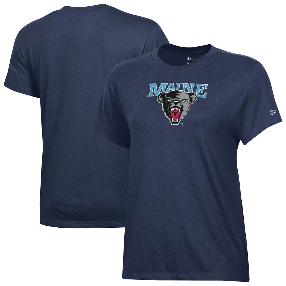 Women's Champion Navy Maine Black Bears Core T-Shirt