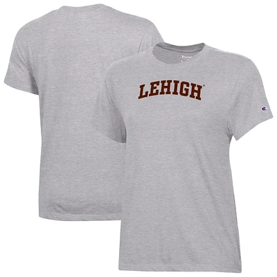 Women's Champion Gray Lehigh Mountain Hawks Core T-Shirt