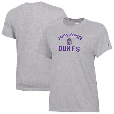 Women's Champion  Gray James Madison Dukes Core T-Shirt
