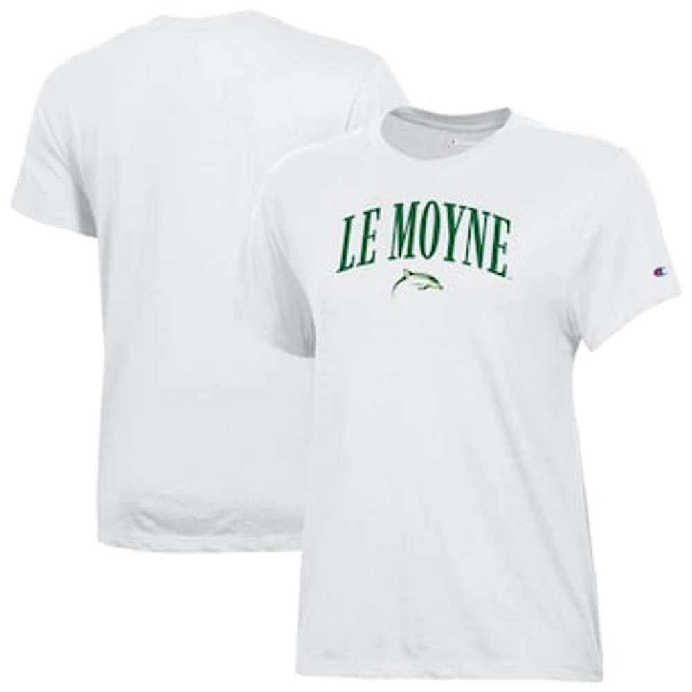 Women's Champion White Le Moyne Dolphins Core T-Shirt