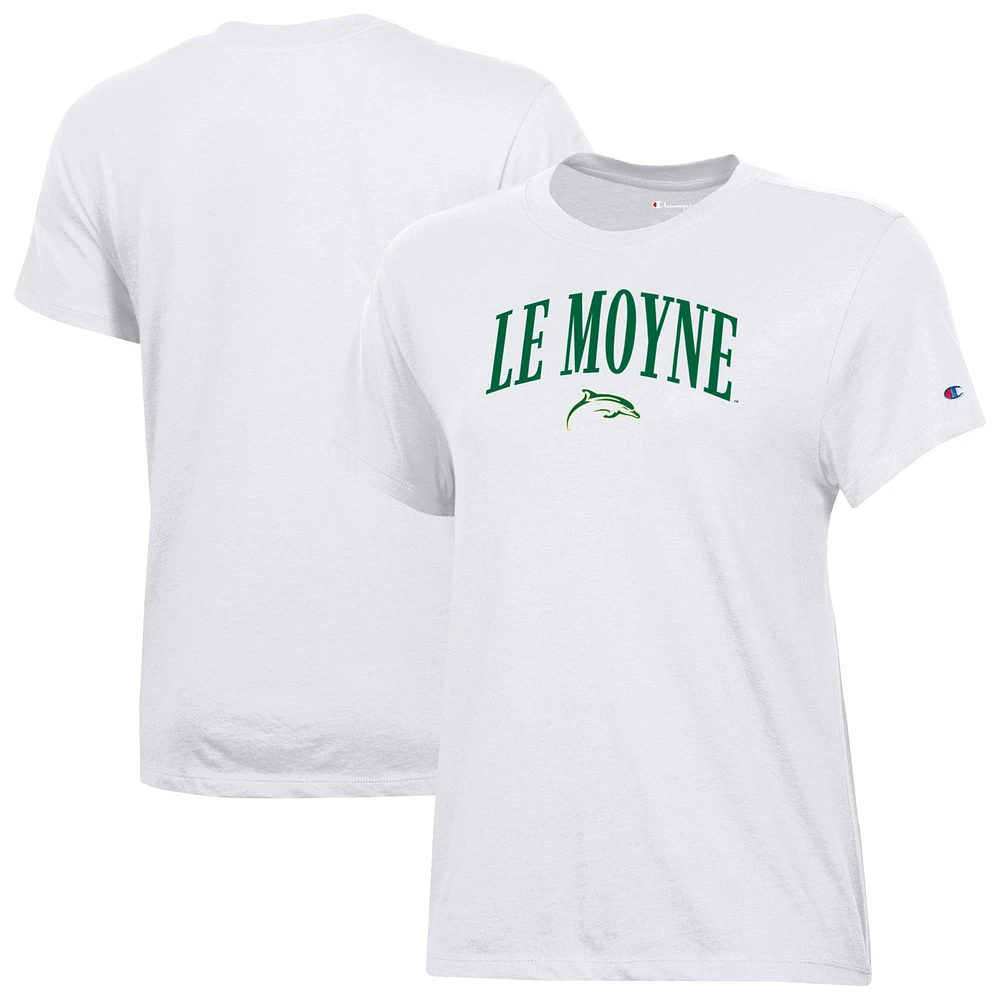 Women's Champion White Le Moyne Dolphins Core T-Shirt
