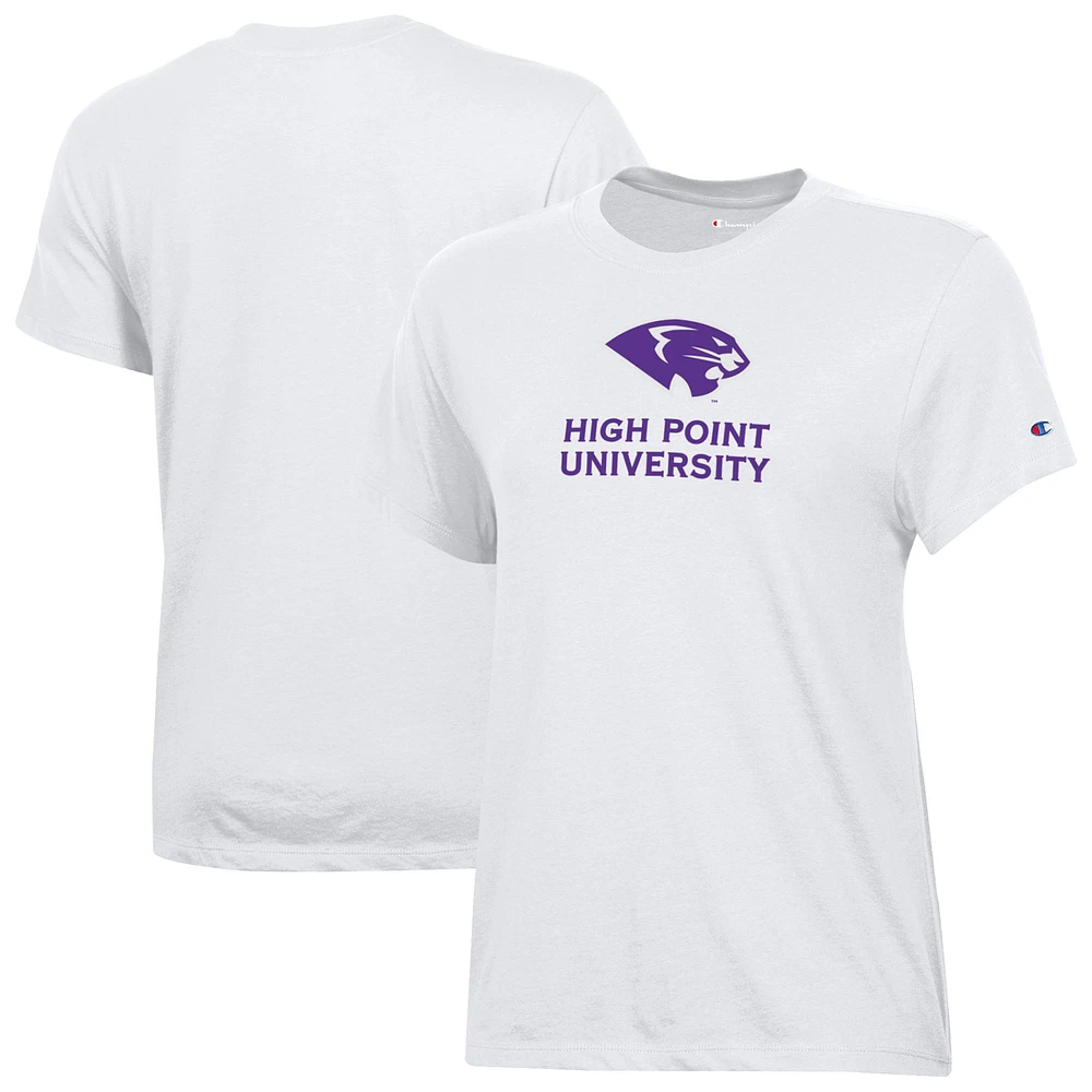 Women's Champion White High Point Panthers Core T-Shirt