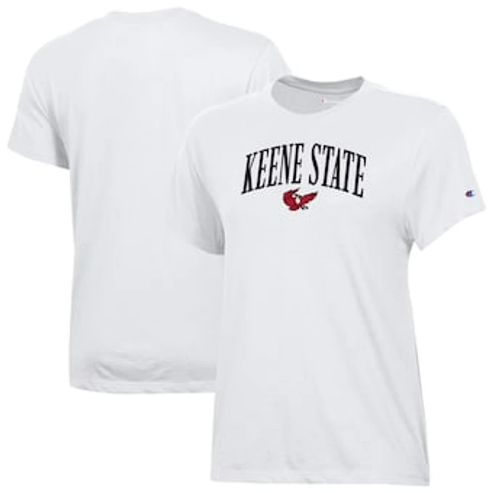 Women's Champion White Keene State Owls Core T-Shirt