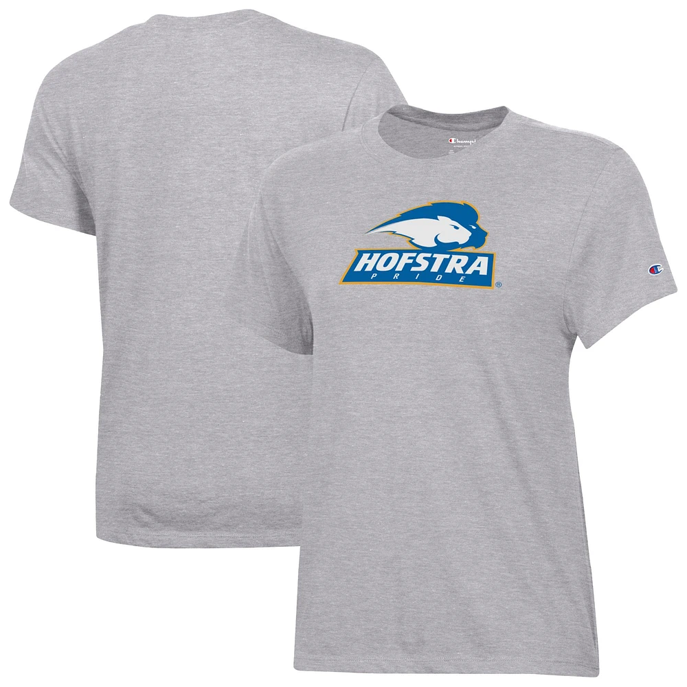 Women's Champion Gray Hofstra University Pride Core T-Shirt