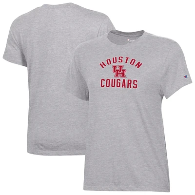 Women's Champion Gray Houston Cougars Core T-Shirt
