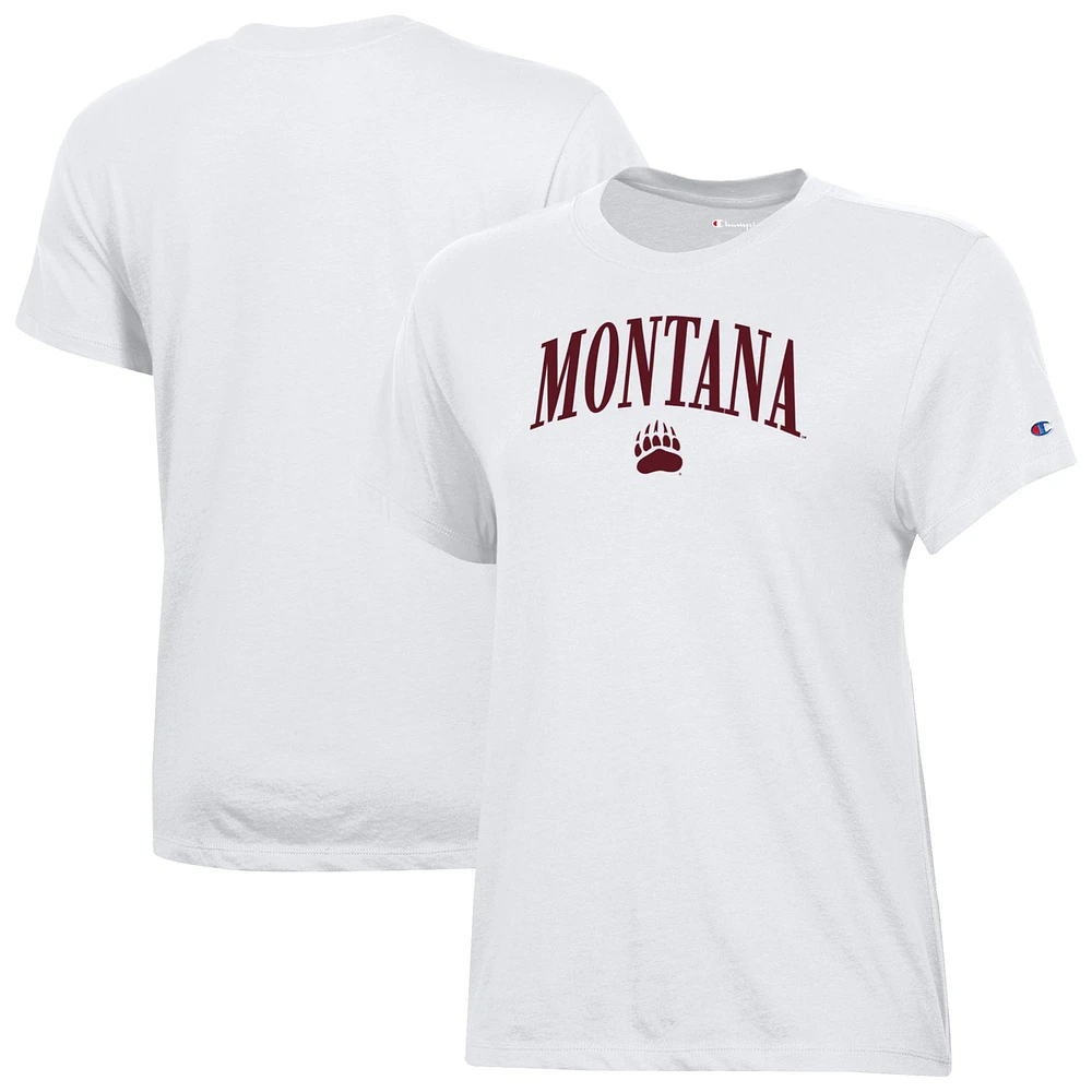 Women's Champion White Montana Grizzlies Core T-Shirt