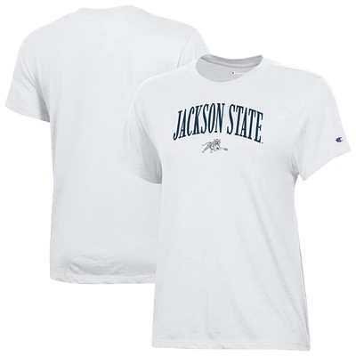Women's Champion White Jackson State Tigers Core T-Shirt
