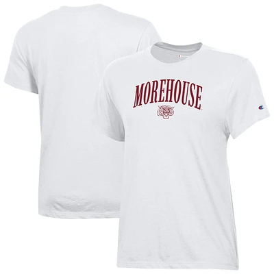 Women's Champion White Morehouse Maroon Tigers Core T-Shirt