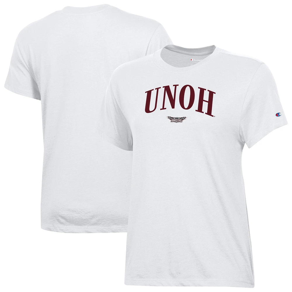 Women's Champion White Northwestern Ohio Racers Core T-Shirt