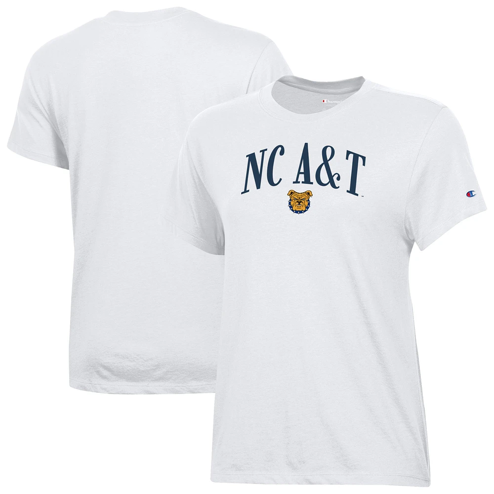 Women's Champion White North Carolina A&T Aggies Core T-Shirt