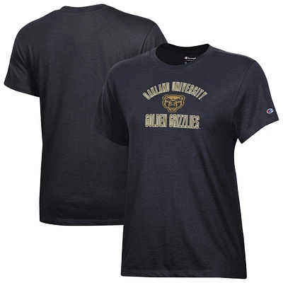 Women's Champion Black Oakland Golden Grizzlies Core T-Shirt