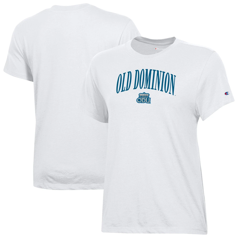 Women's Champion White Old Dominion Monarchs Core T-Shirt