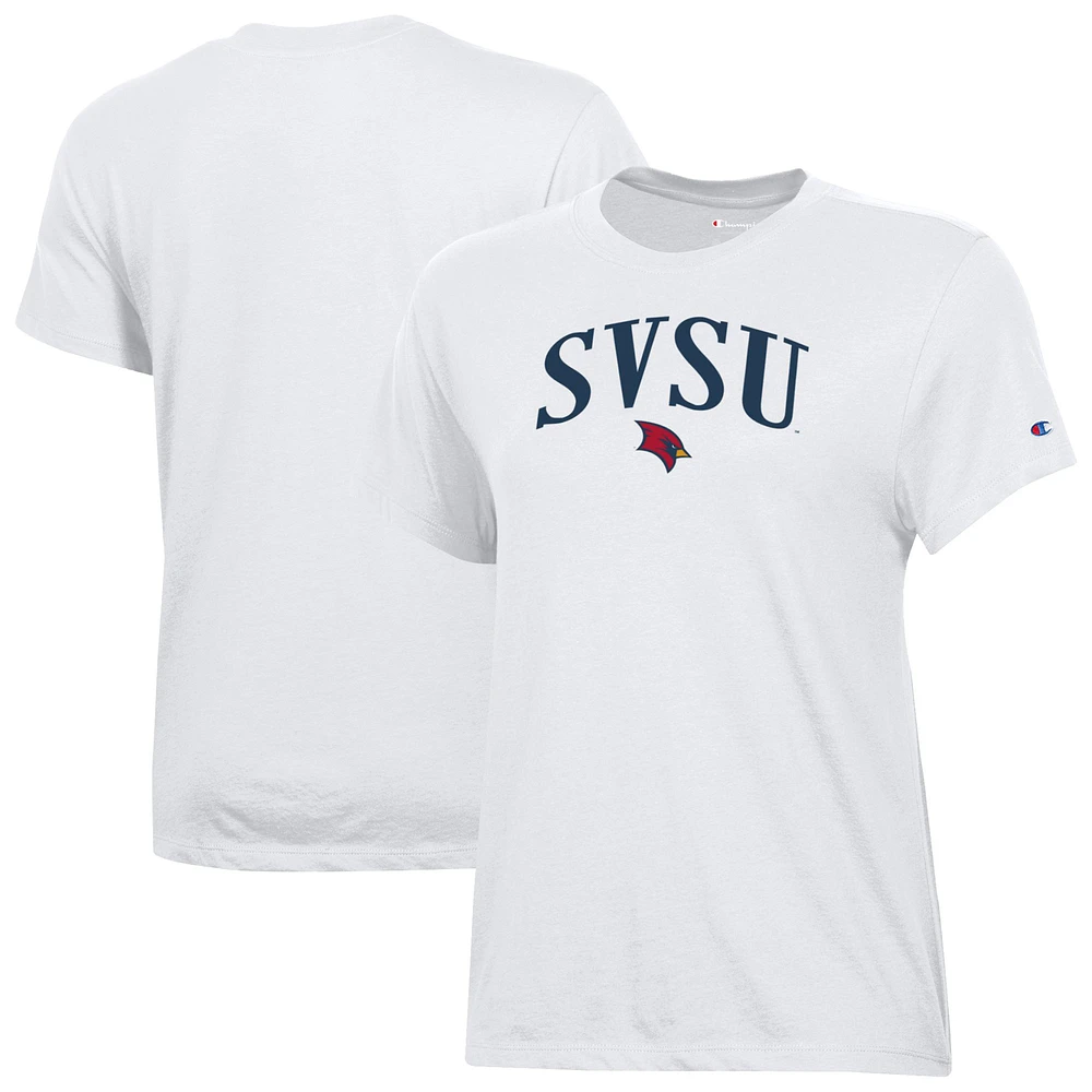 Women's Champion White Saginaw Valley State Cardinals Core T-Shirt