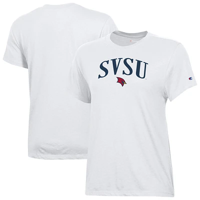 Women's Champion White Saginaw Valley State Cardinals Core T-Shirt