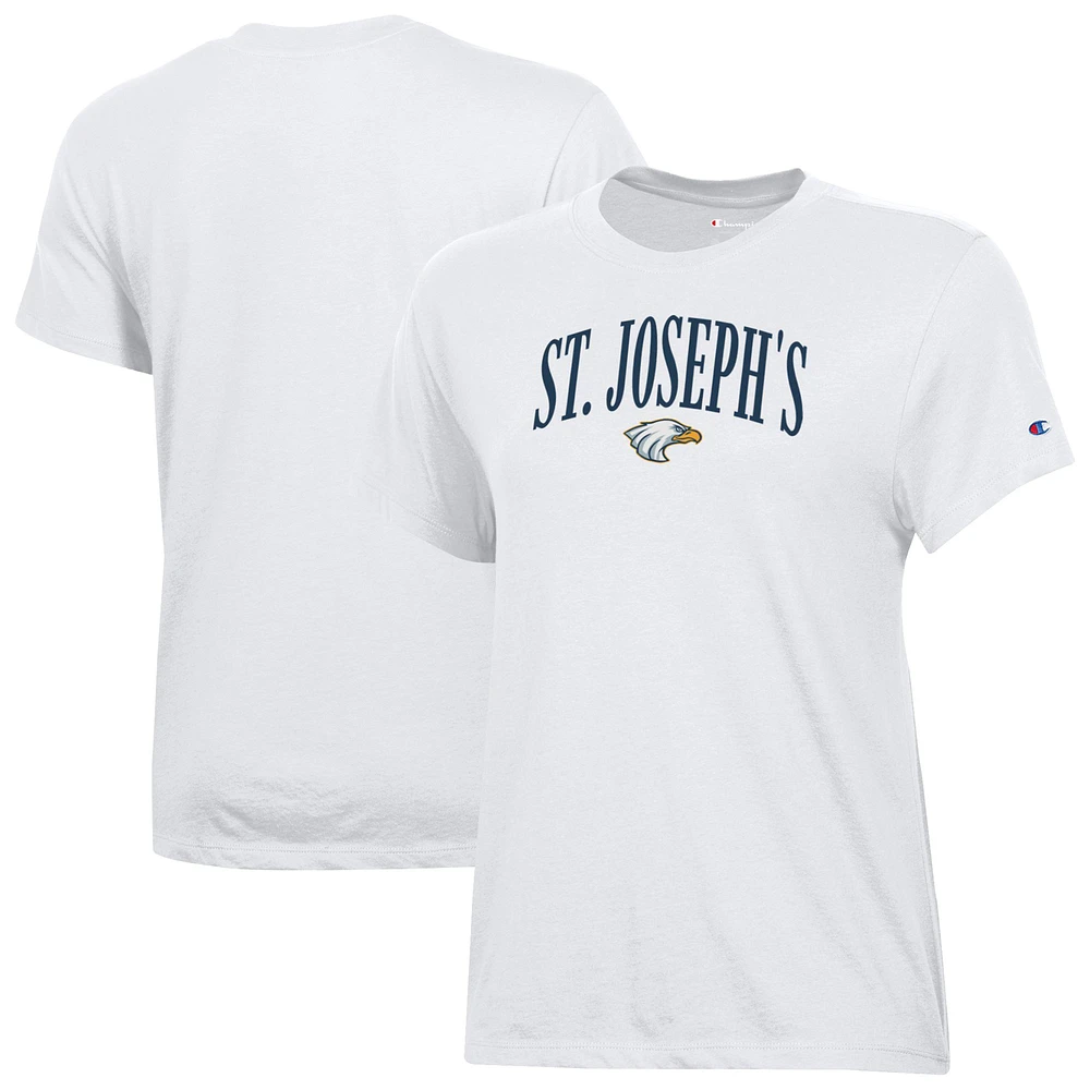 Women's Champion White St. Joseph's College Golden Eagles Core T-Shirt