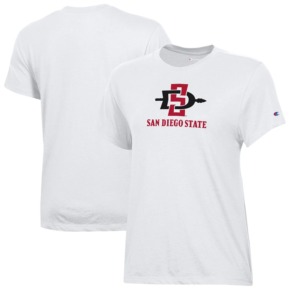 Women's Champion White San Diego State Aztecs Core T-Shirt